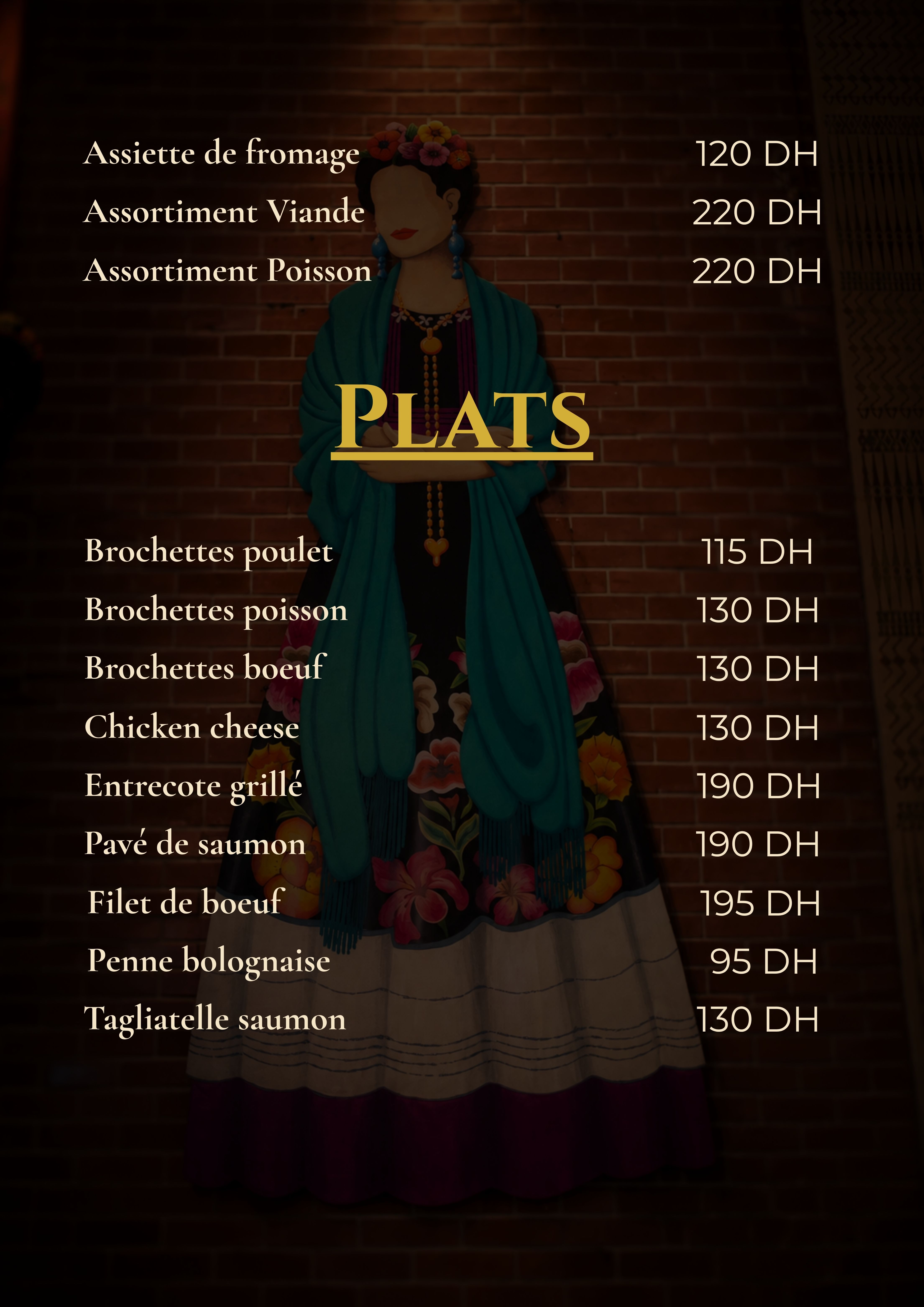 El Fuego menu page 2