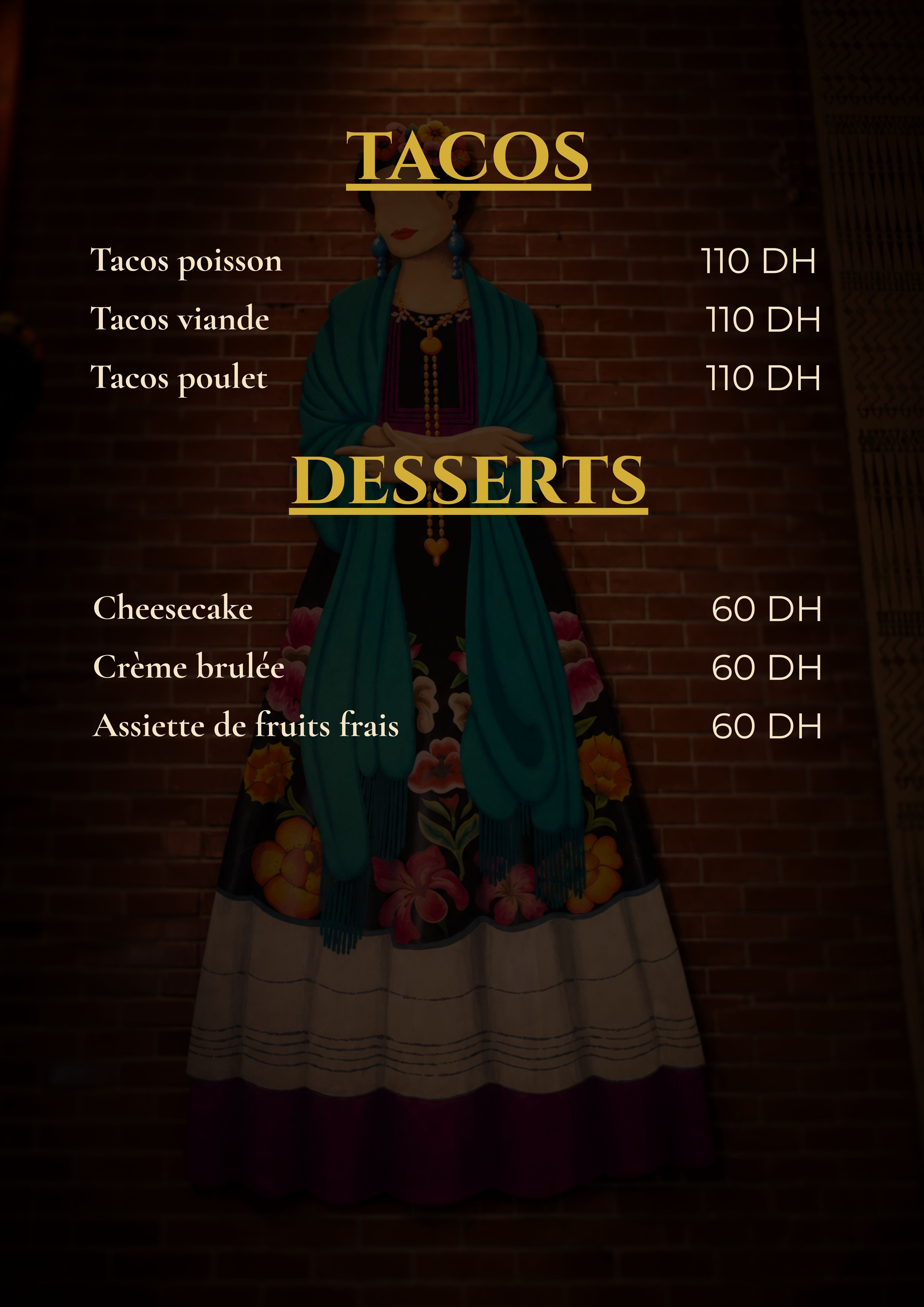 El Fuego menu page 3