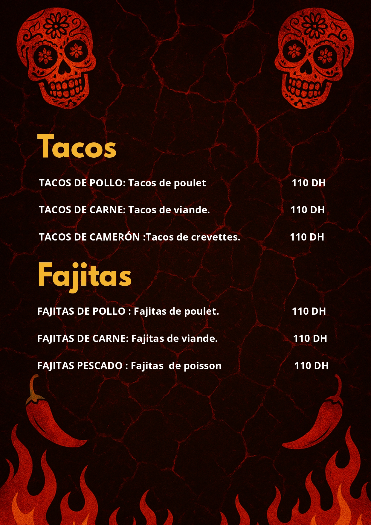 El Fuego menu page 4