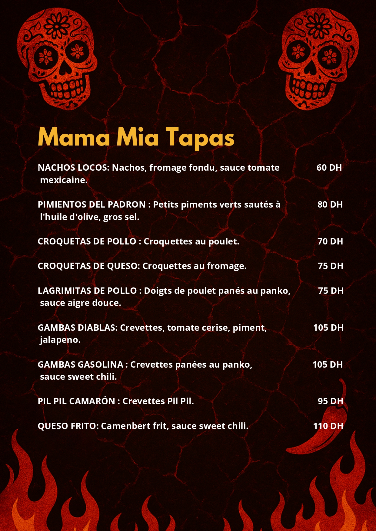 El Fuego menu page 6