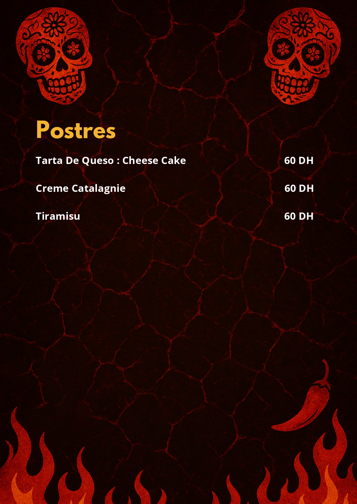 El Fuego menu page 7